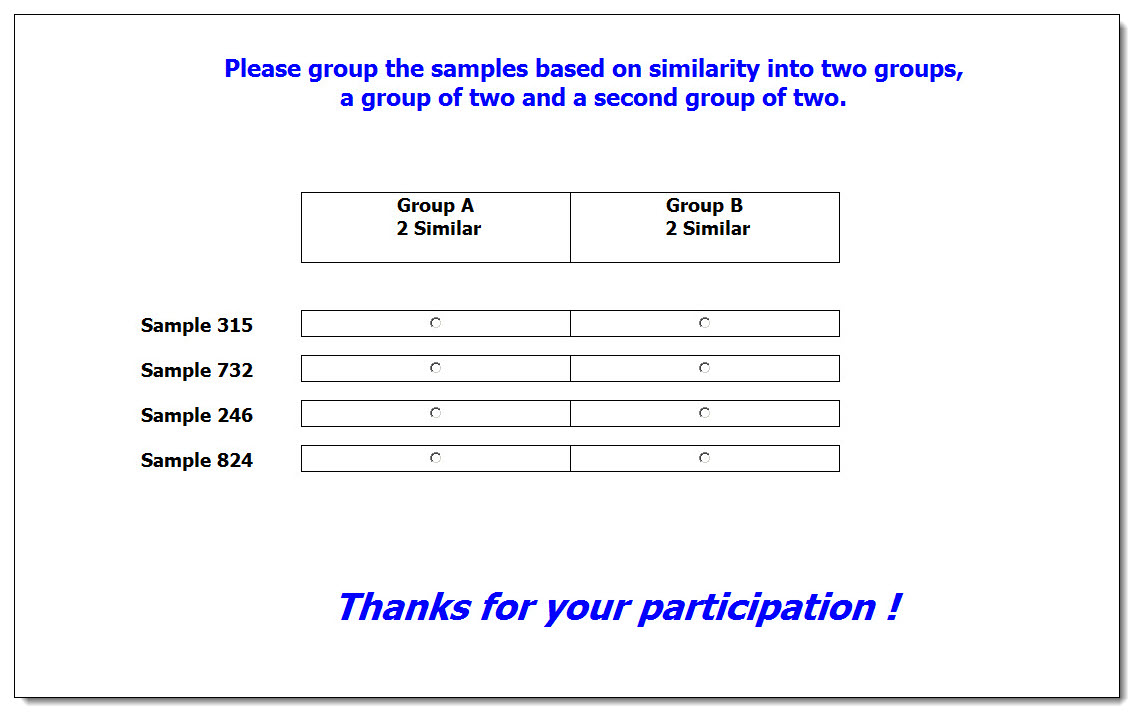 Sensory Evaluation